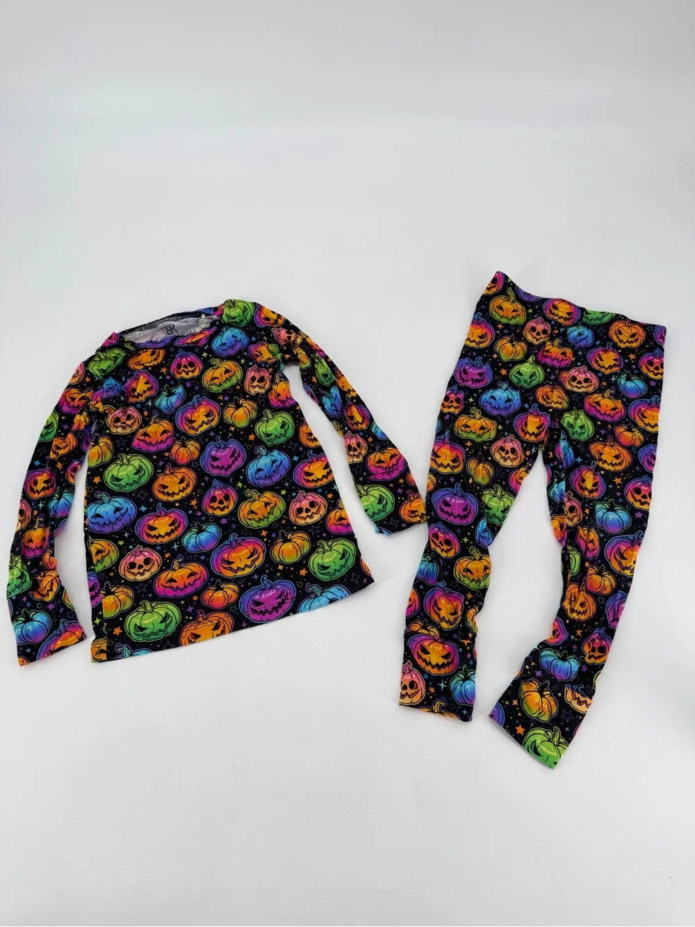 Bums & Roses Halloween Pumpkin Pajamas 4T 4